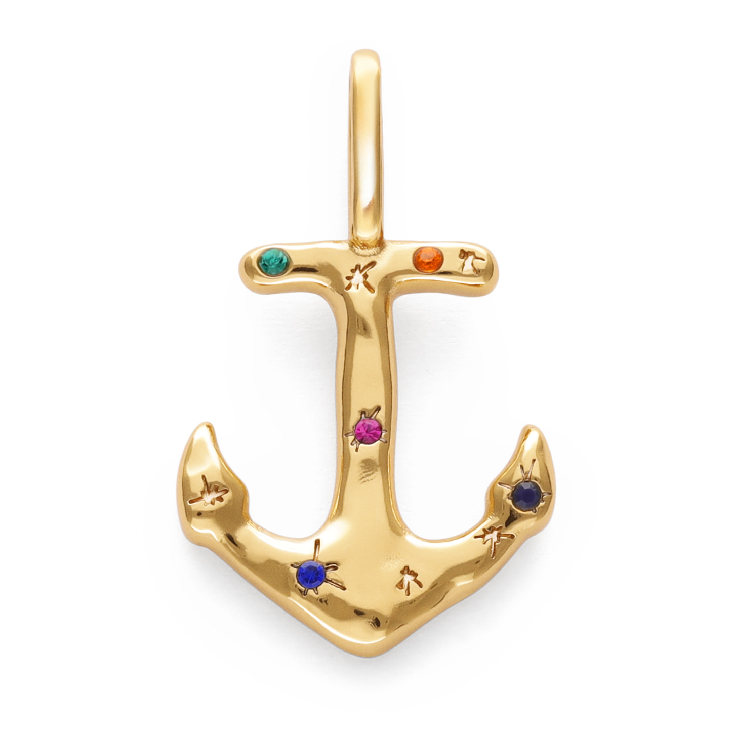 Charm Ancora Placcato Oro