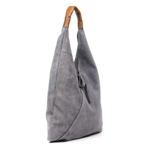 Agnana Borsa Shopper Donna. Pelle autentica Scamosciata e Dollaro.