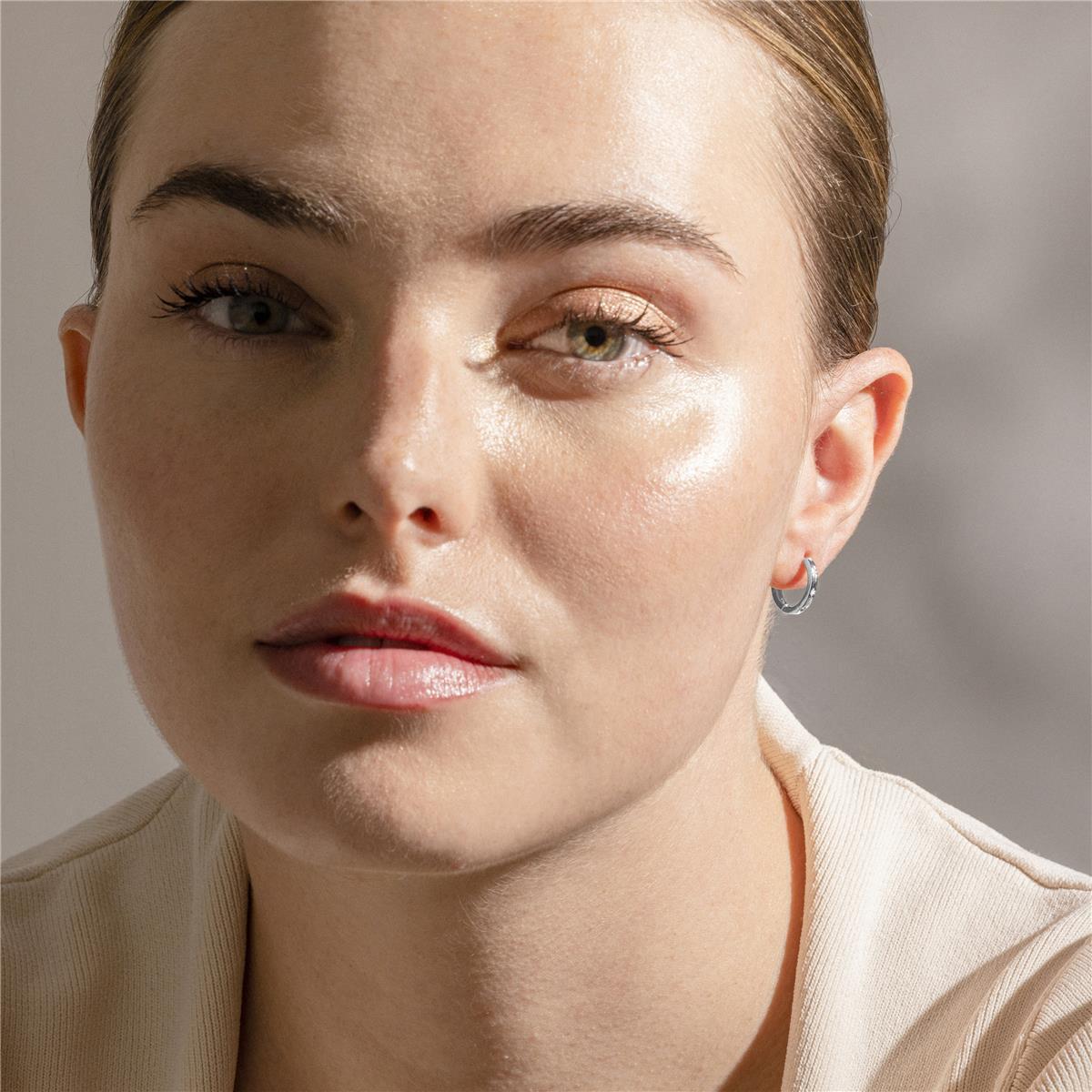 Pendientes Lux by Lux acabados rodio