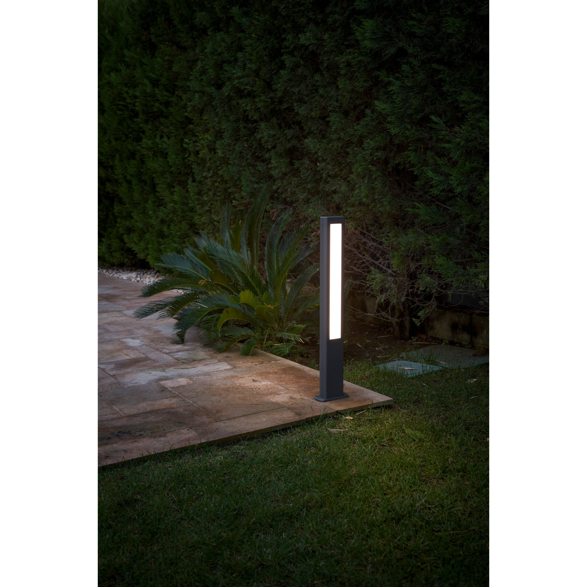NANDA LED Lampe balise gris foncé h80cm
