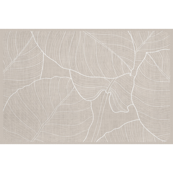 VINILIKO, set de 4 individuales de mesa Hojas beige 4u-30x45 cm