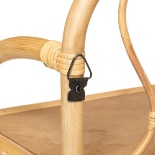 Étagère murale enfant "Retro" rotin 57x24cm