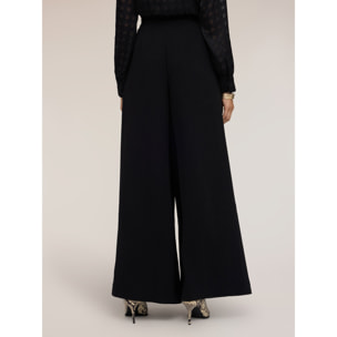 Motivi - Pantaloni palazzo in crêpe - Nero