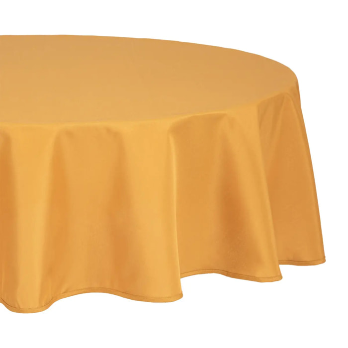 Nappe anti-tâche jaune moutarde D180cm