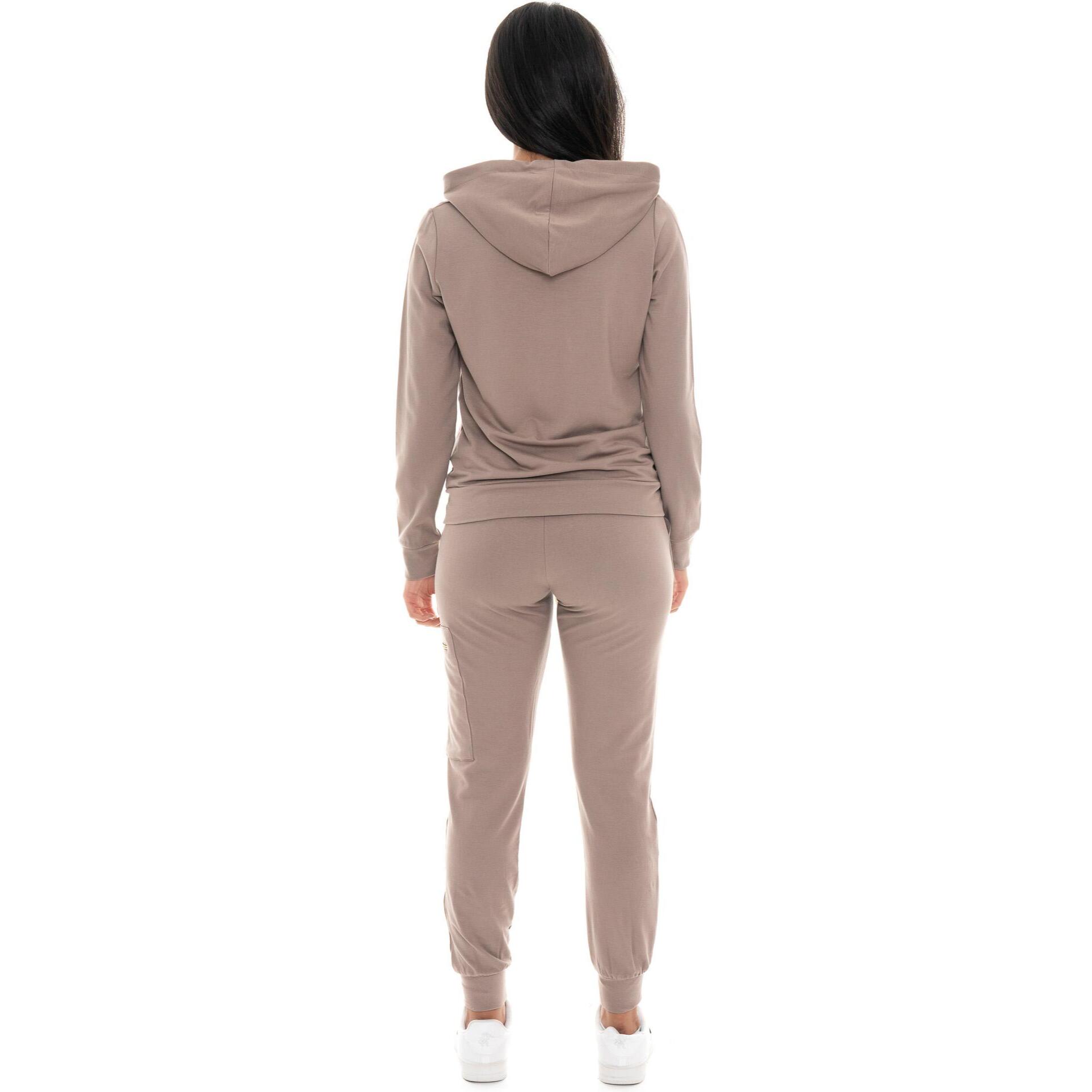 Chándal de invierno para mujer Leone 1947 Chic Tones con capucha y cremallera