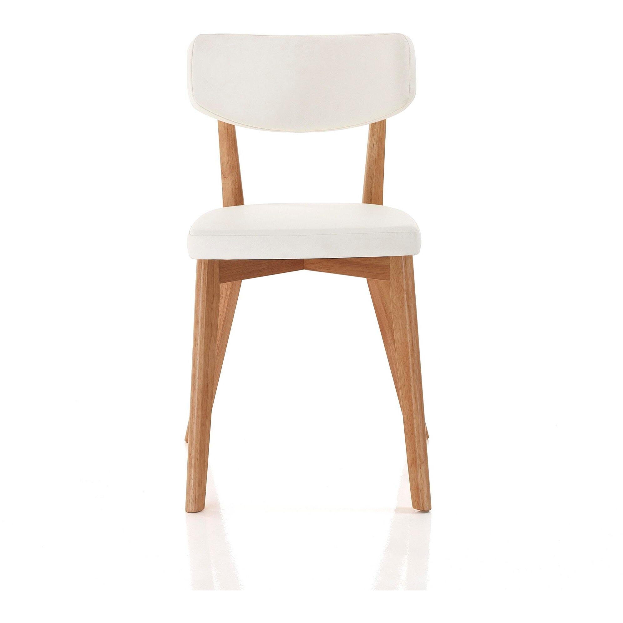 Tomasucci Lot de 2 Chaises en bois VARM EVOLUTION Blanc