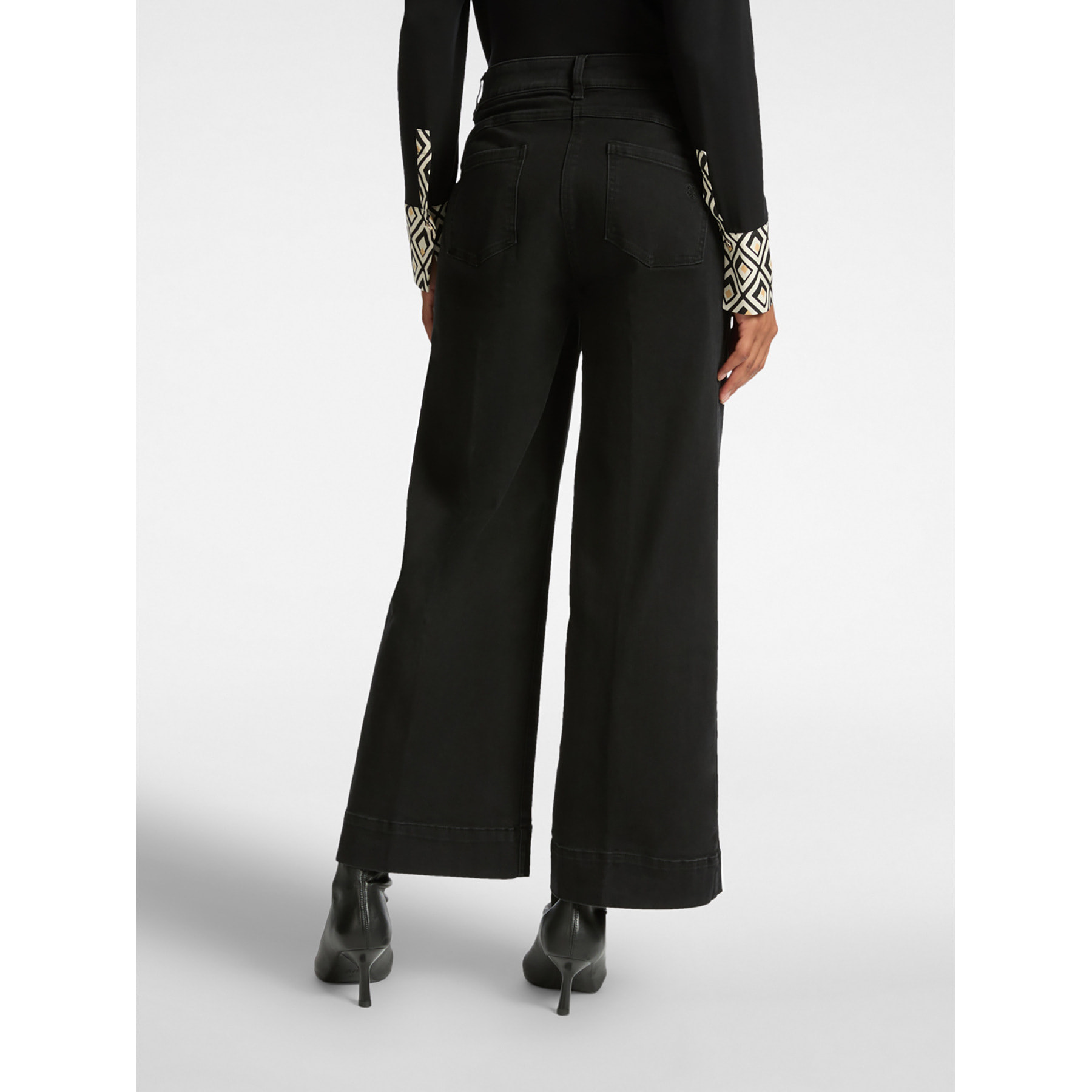 Elena Mirò - Jeans de 5 bolsillos marinero, "Mary" - Negro