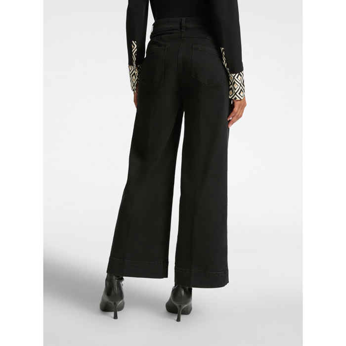 Elena Mirò - Jeans de 5 bolsillos marinero, "Mary" - Negro