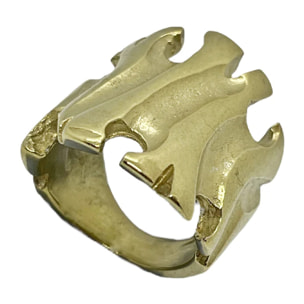 Anillo Root dorado chapado