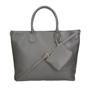 Borsa a spalla da Donna Wladimira in Vera Pelle Made in Italy 43x33x9 cm