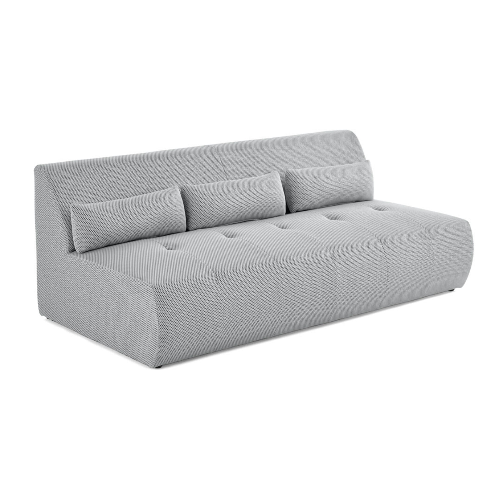 Onyx - canapé droit 3 places - en tissu mailles 3D - Gris clair