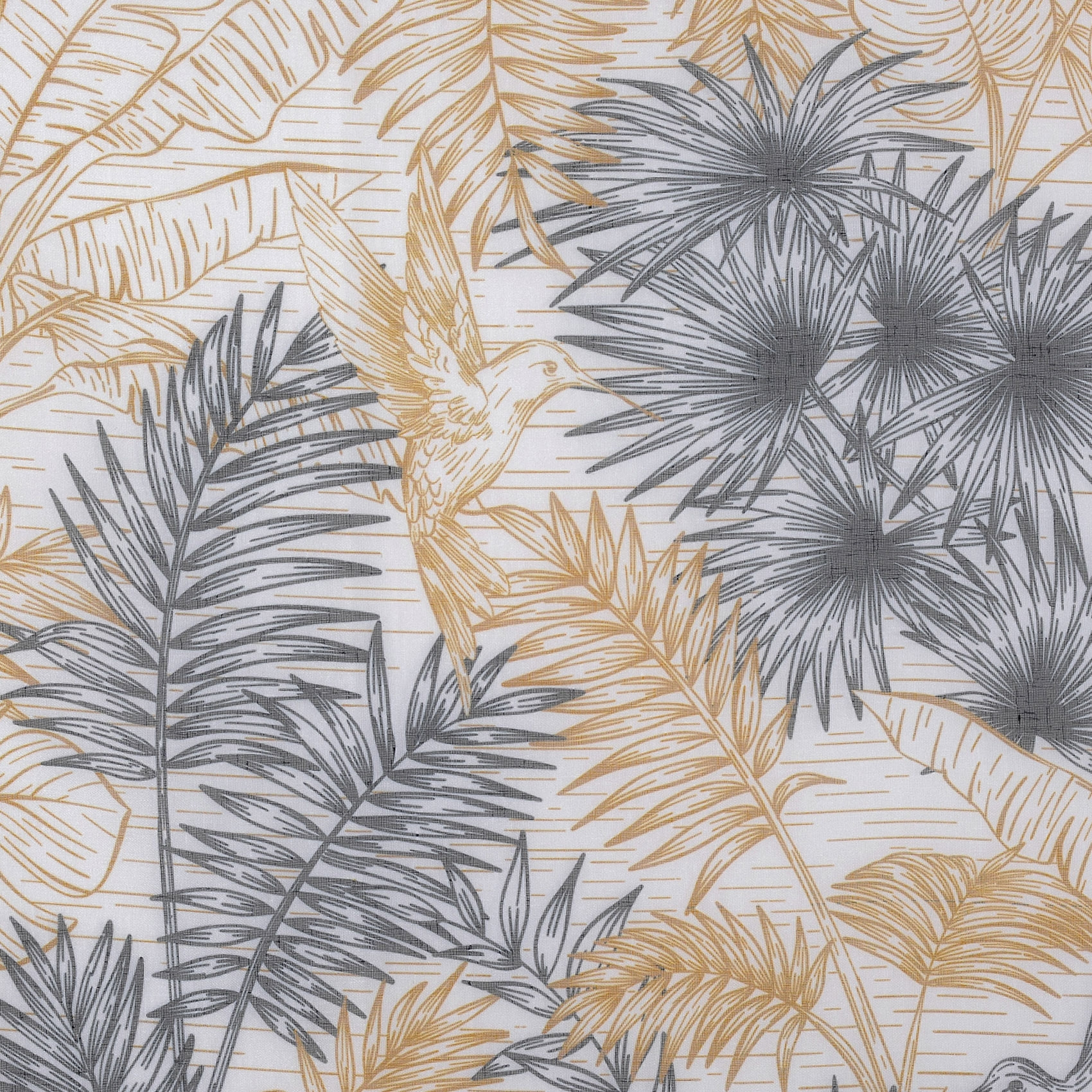 Tissu voilage au style exotique - Jaune