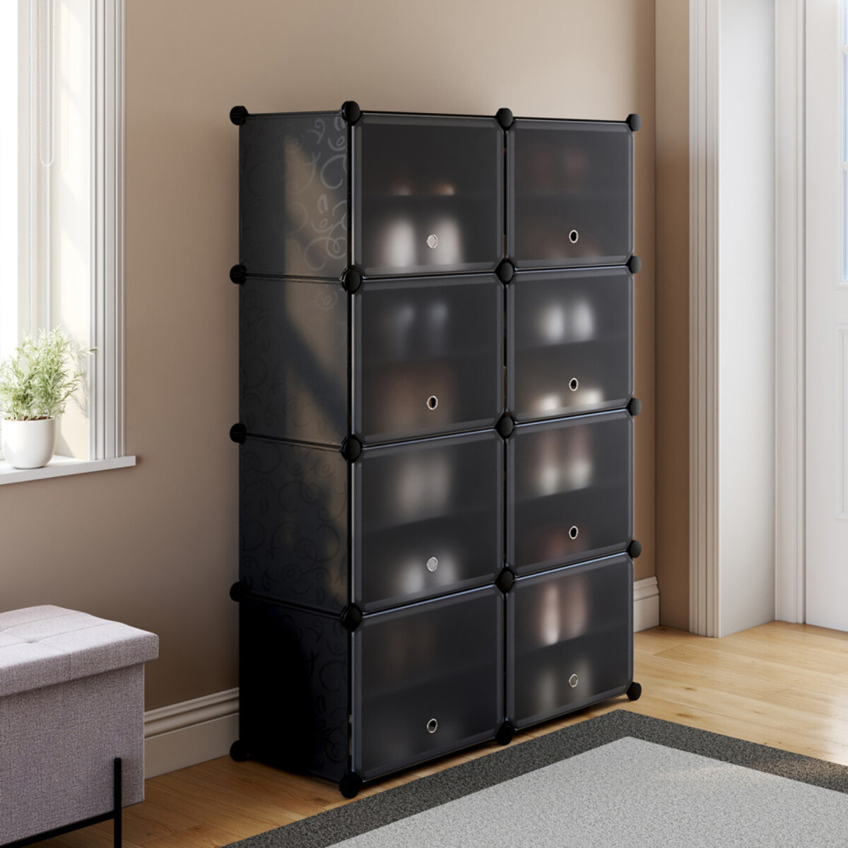 Meuble chaussures cube - 32 paires