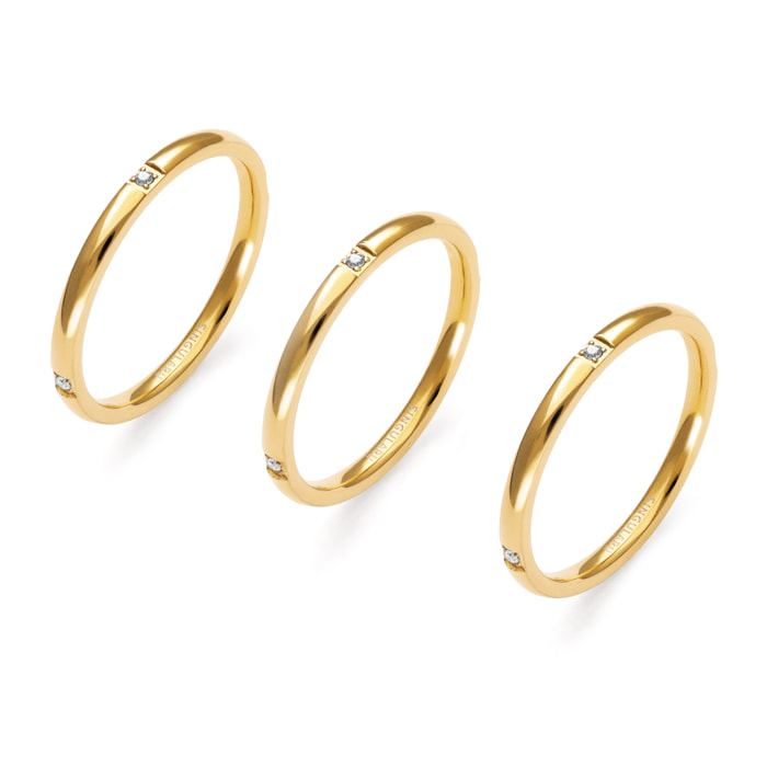 Anello Palmar Spark  Acciao Placcato Oro