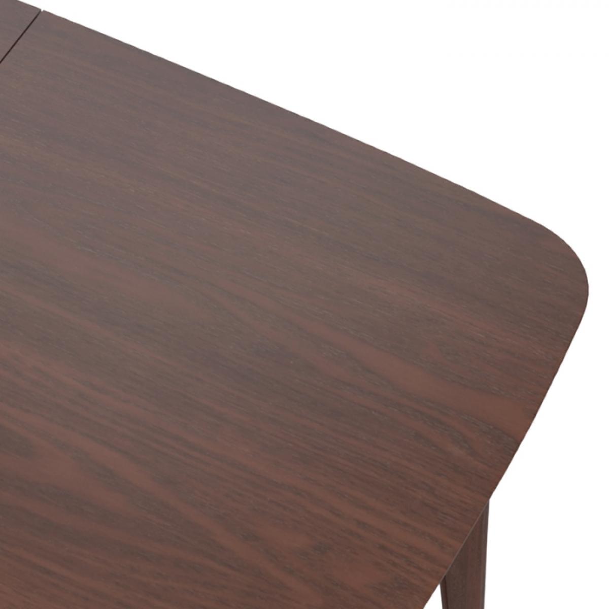 Table rectangulaire Oman 6/8 personnes extensible en bois foncé 150/180 cm