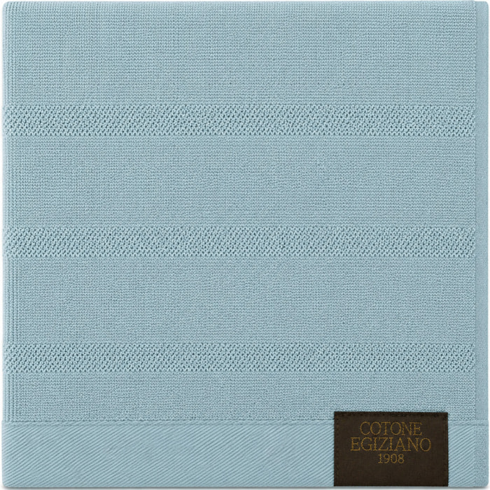 COTONE EGIZIANO Coppia Spugna Lusso 530 gr_40x60+60x110_Menta Polvere