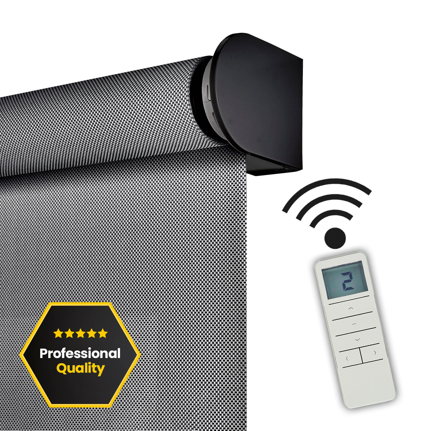Store motorisé SCREEN PRO Solaire Graphite