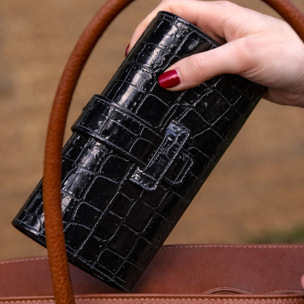 Portafoglio Cheval Firenze Dean Croc Nero