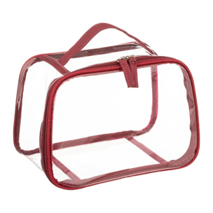 Set de 4 trousses toilettes rondes