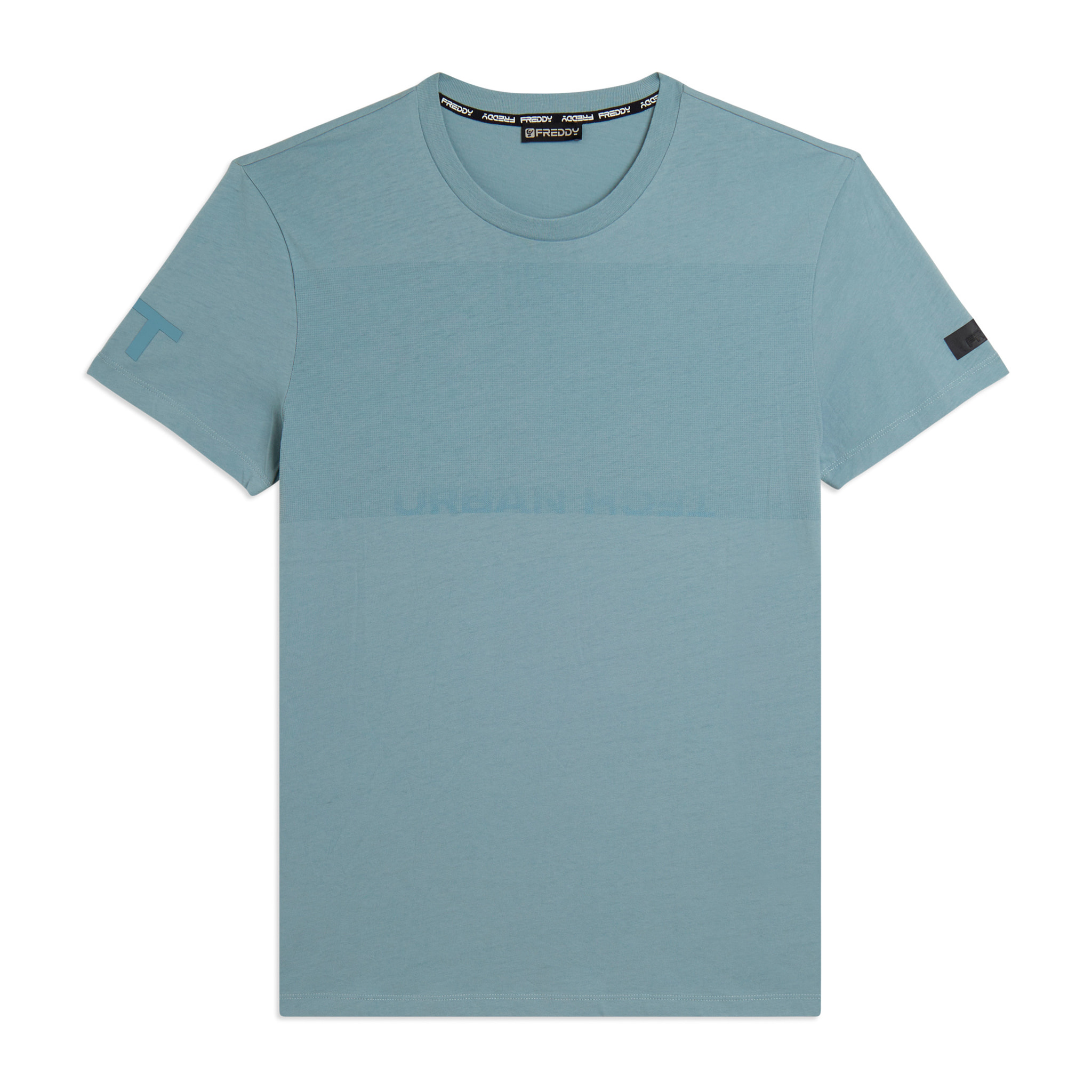 T-shirt Regular con Stampa Urban Tech