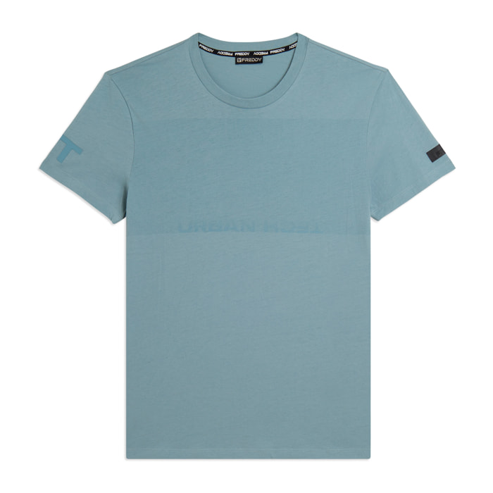 T-shirt Regular con Stampa Urban Tech
