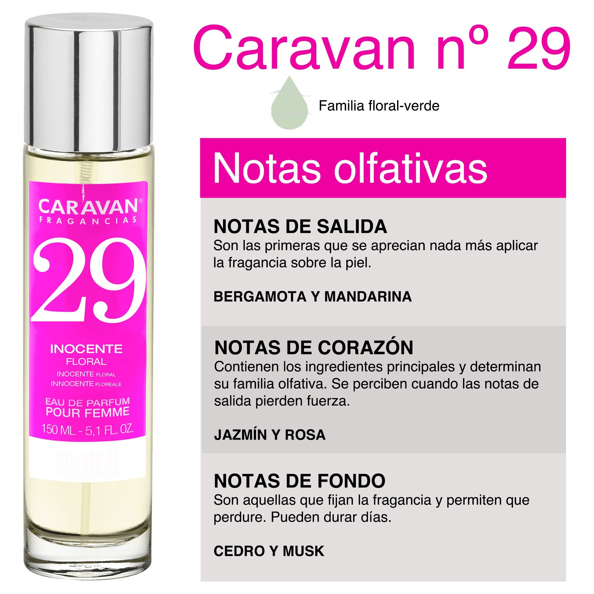 Caravan fragancias perfume de mujer nº29, de 150 ml