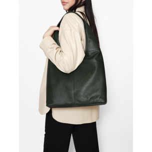 Borsa a sacca  da donna In Vera pelle Made in Italy 39x55x13 cm