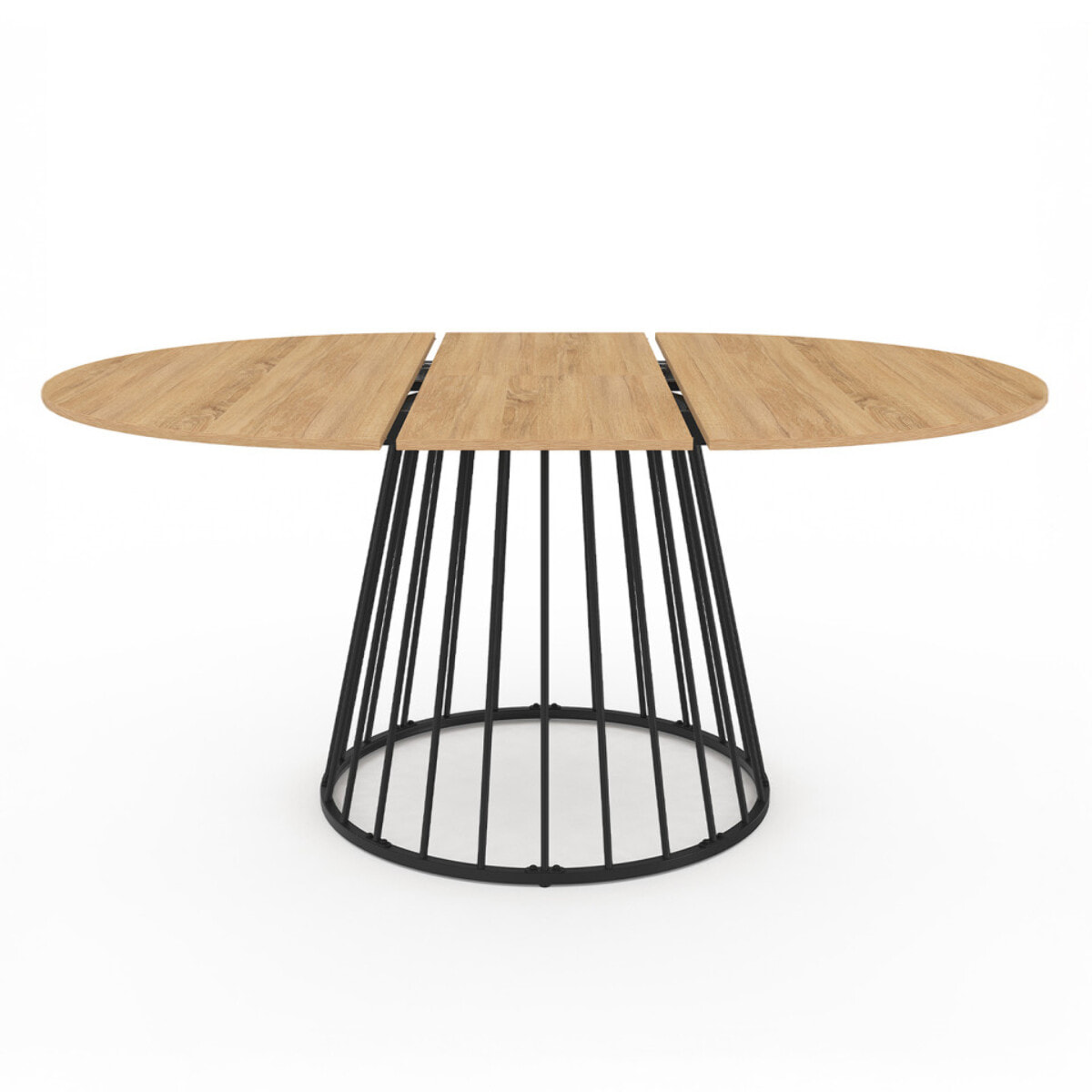 Table à manger ronde extensible Adelle Ø110-150cm