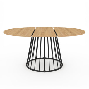 Table à manger ronde extensible Adelle Ø110-150cm