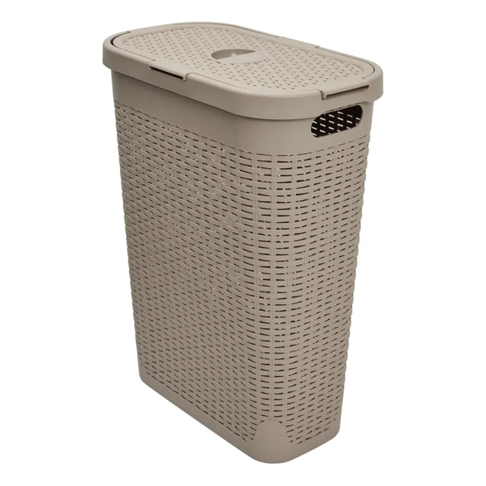 Corbeille slim Rattan 40L lin