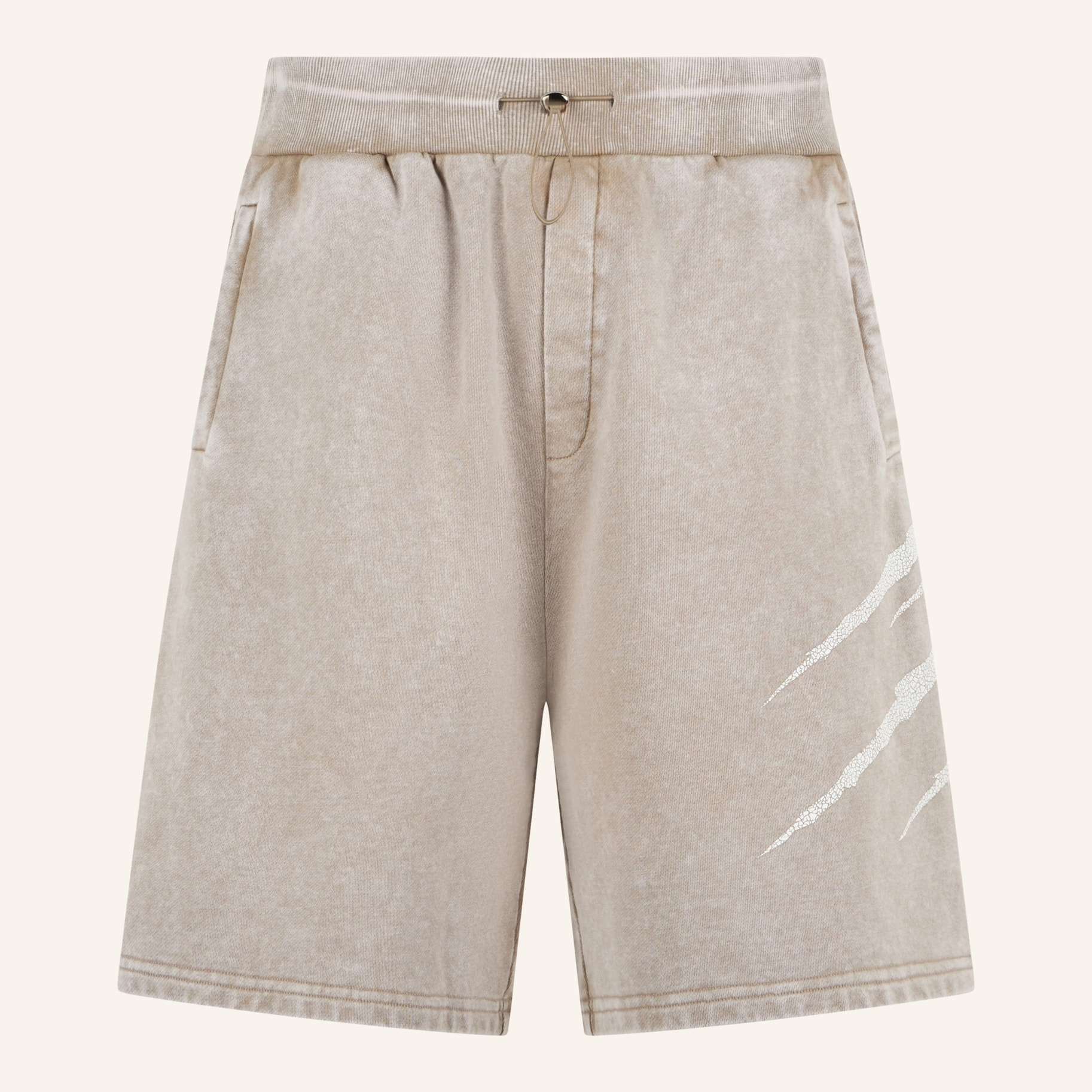 PLEIN SPORT Washed Shorts Crackle Scratch