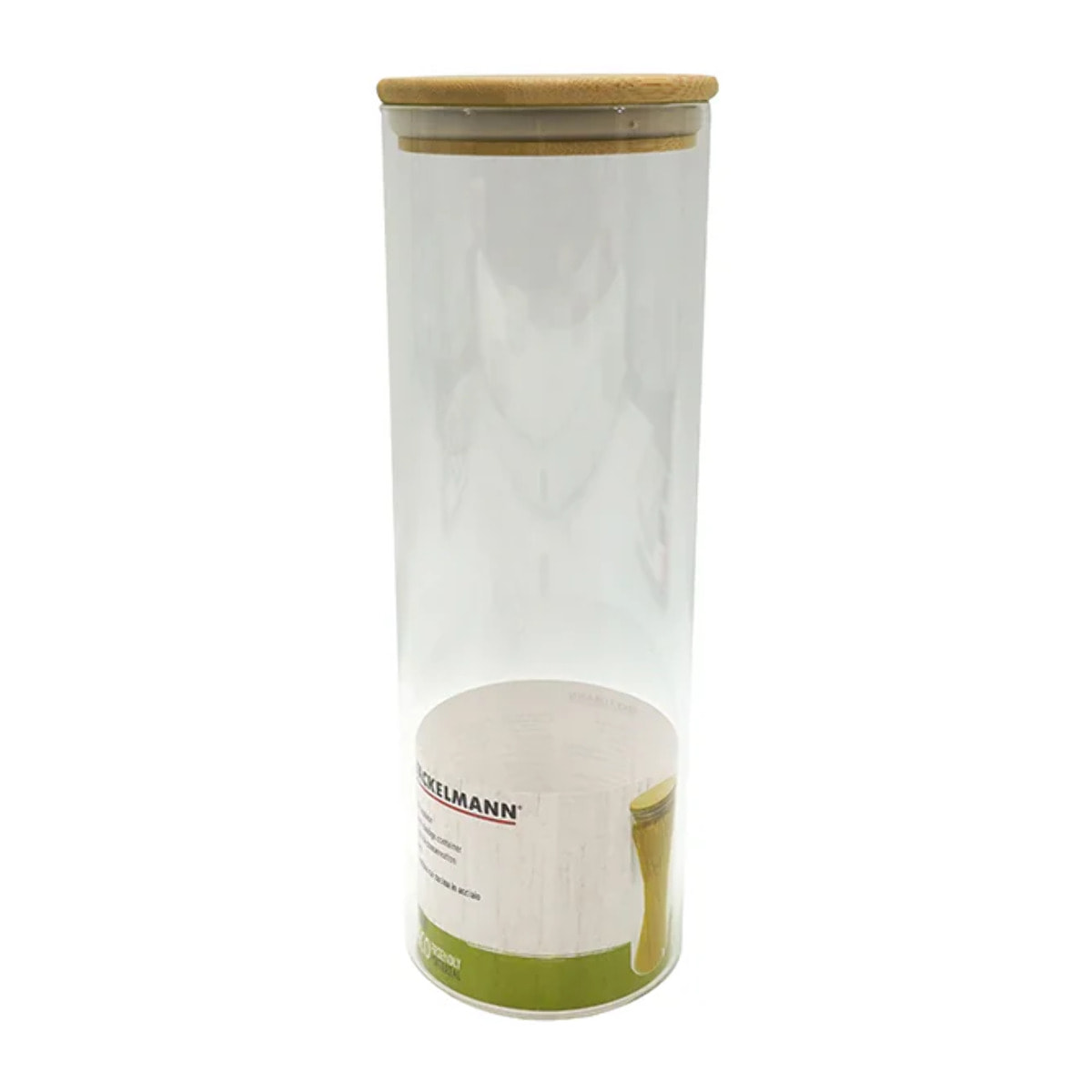 Boite de conservation en verre 2 litres avec couvercle en Bambou Fackelmann Nature