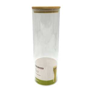 Boite de conservation en verre 2 litres avec couvercle en Bambou Fackelmann Nature