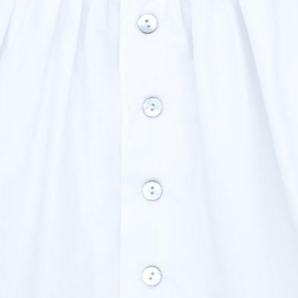 Vestido tira bordada popelín blanco