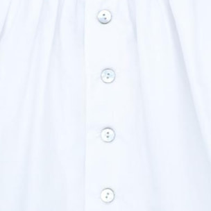 Vestido tira bordada popelín blanco