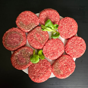 Colis Haché : 10 petits hachés, 800g de viande hachée - 2kg - France