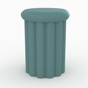 Table d'appoint ronde en métal bleu D37 cm - Aglaé