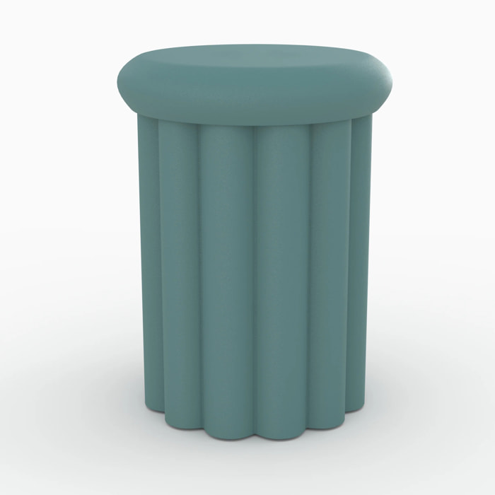 Table d'appoint ronde en métal bleu D37 cm - Aglaé