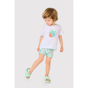 Set tessile con maglietta a maniche corte