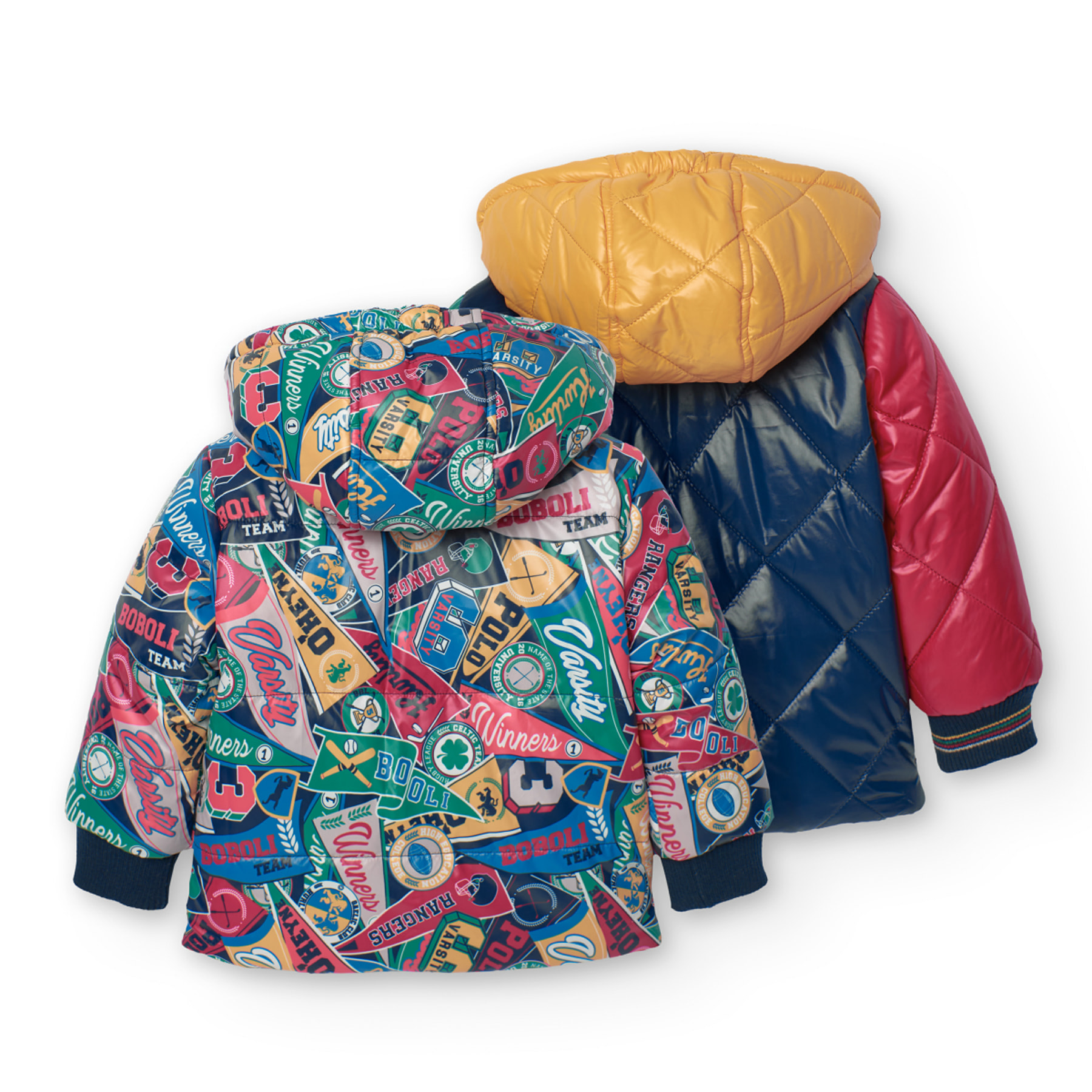 Parka reversible de bebé niño