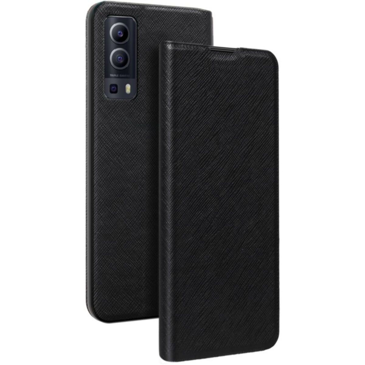 Etui BIGBEN CONNECTED Vivo Y76 Stand noir