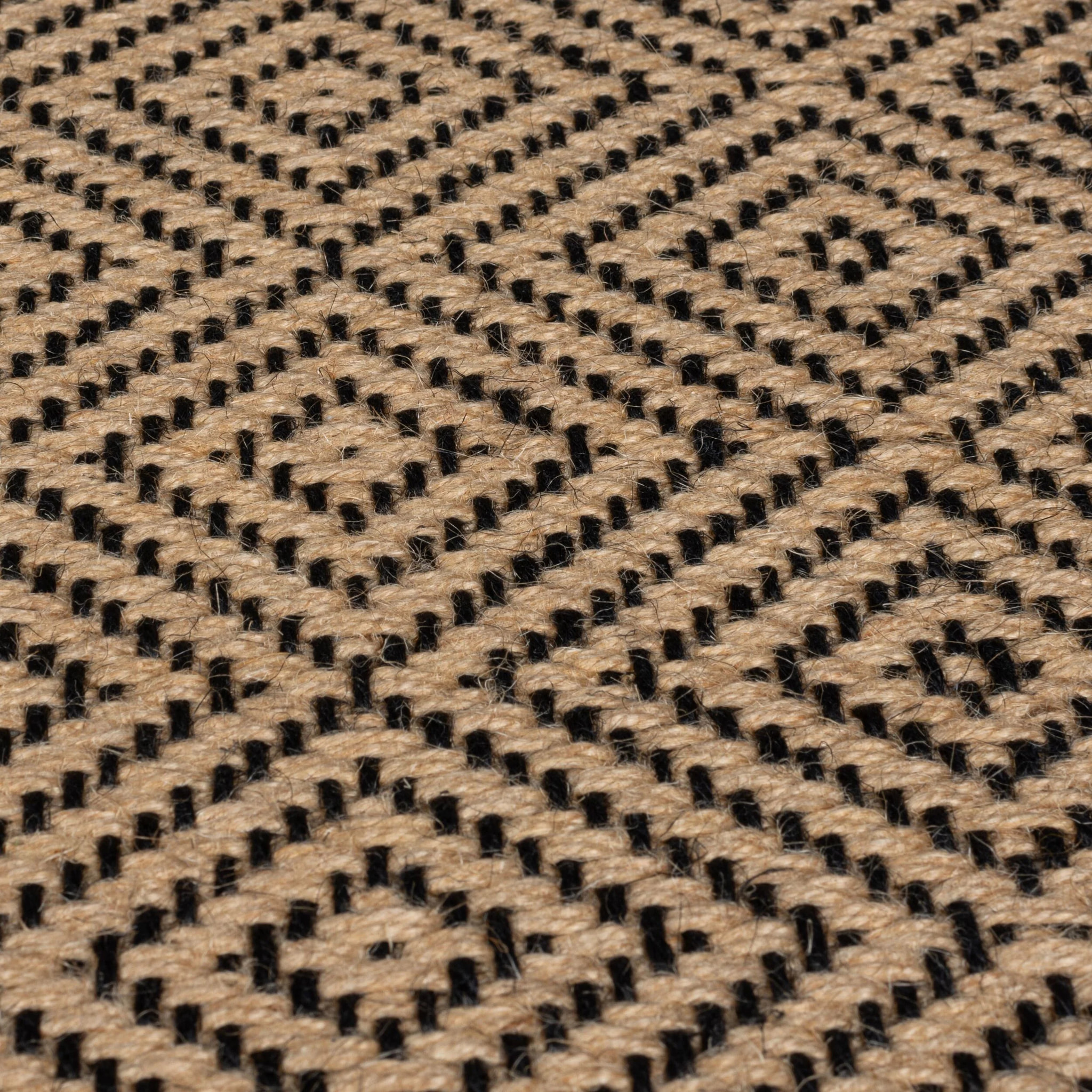 Tapis en jute de couloir antiderapant DIAMOND