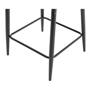 Chaise de bar velours moutarde (lot de 2) ARLINGTON