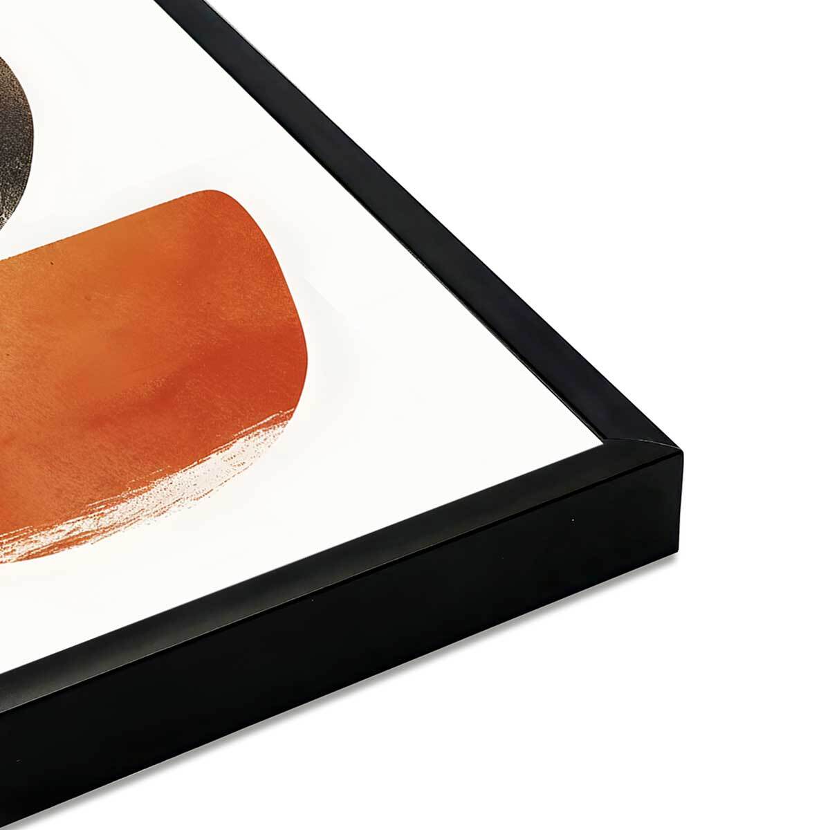 Affiche encadrée équilibre abstrait naturel Affiche + cadre en métal - Noir