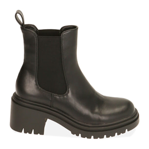 Chelsea boots neri, tacco 5,5 cm