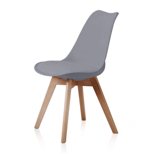 Pack 4 sillas Bistro Gris