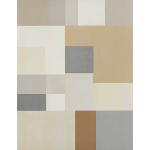 Papier peint Mosaïque Grège Intissé