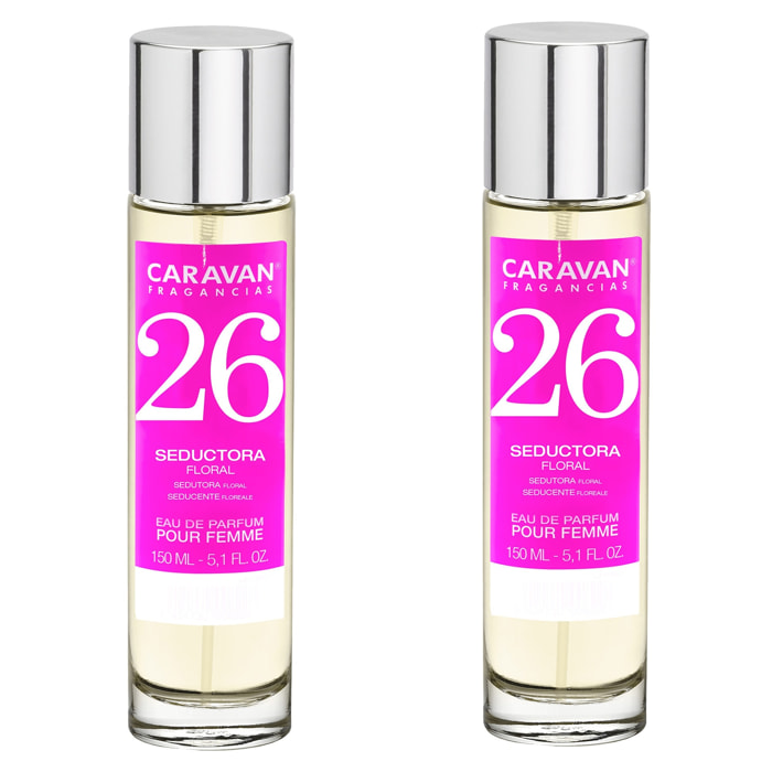 Caravan fragancias set de 2 frascos perfume de mujer nº26, de 150 ml