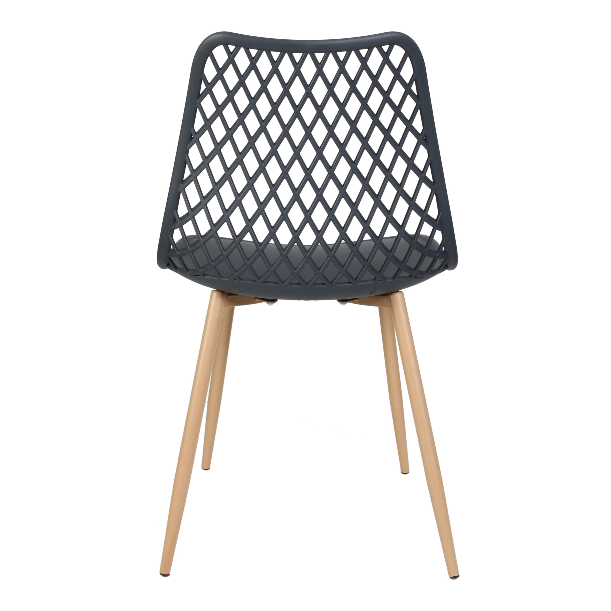 Chaise Malaga Gris - Lot De 2