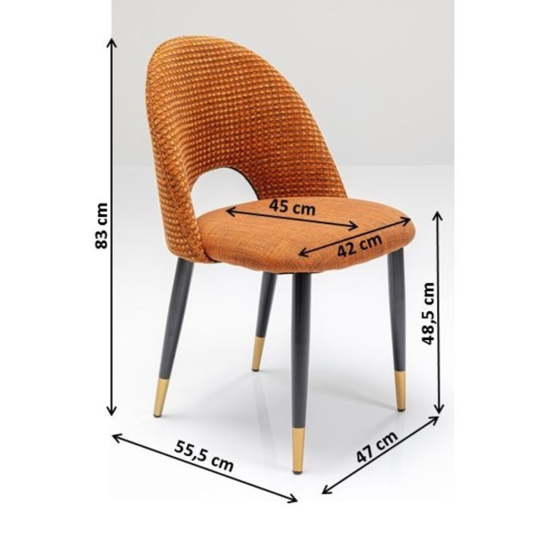 Chaise Hudson orange Kare Design